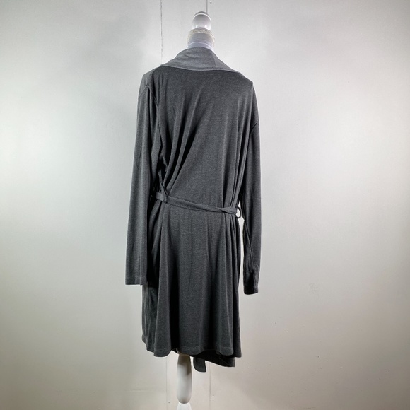 Gilligan & Omalley Womens Sleep Robe Soft  grey - Picture 4 of 4